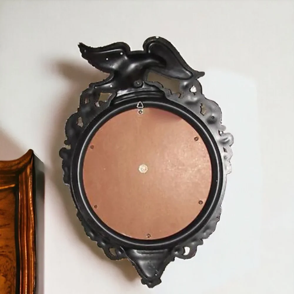 Vintage 1950s Dart Syroco Federal Eagle Porthole Round Mirror Wall Decor
